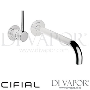 Cifial 32405MI.U Mini Round 2 Hole Wall Basin Mixer Tap Left Side Valve without Plate Spare Parts